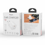 YESIDO YC116 PD 45W GaN Oplader Enkeltport Type-C Hurtigopladningsadapter med Flettet USB-C Kabel