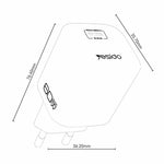 YESIDO YC117 40-60W USB-C GaN Charger with USB-C Cable Clear Dual-Color AVS DPS PPS Dynamic Fast Charging Adapter for Phone Tablet Laptop