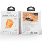 YESIDO YC117 40-60W USB-C GaN Charger with USB-C Cable Clear Dual-Color AVS DPS PPS Dynamic Fast Charging Adapter for Phone Tablet Laptop