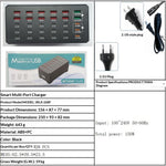 WLX-268F 30-Port Desktop Charger Hub with 18 USB-C and 12 USB-A Ports 30W Fast Charging Station