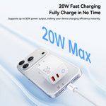 ESSAGER ES-CD55 20W Wall Charger Dual Port USB-A + Type-C Fast Charging Adapter for Phone
