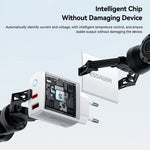 ESSAGER ES-CD55 20W Opladersæt Dobbeltport USB-A + Type-C Hurtigopladningsadapter med Type-C til Type-C Kabel