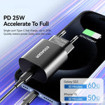 ESSAGER ES-CD38 25W USB-C Wall Charger PD Fast Charging Adapter for iPhone Samsung, EU Plug