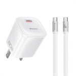 YESIDO YC27U 40W-60W USB-C Charger AVS Fast Charging Kit with Type-C to Type-C Cable, US Plug