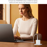 YESIDO YC115 USB-C GaN Charger 40-60W AVS Dynamic Power Adapter with Type-C to Type-C Cable, EU Plug