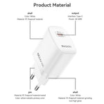 YESIDO YC115 USB-C GaN Charger 40-60W AVS Dynamic Power Adapter with Type-C to Type-C Cable, EU Plug