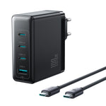 JOYROOM JR-TG11 100W GaN Hurtigoplader 4-ports Strømadapter EU-stik med 2 m 240W USB-C Kabel