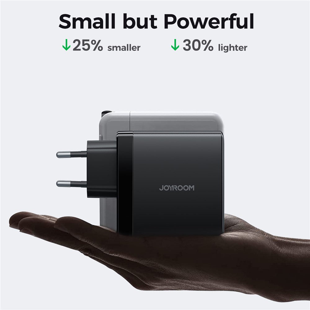 JOYROOM JR-TG11 100W GaN Hurtigoplader 4-ports Strømadapter EU-stik med 2 m 240W USB-C Kabel
