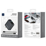 WIWU CHG200 140W GaN Wall Charger USB-A + Type-C 4-Port Fast Charging with TFT Display for Laptop Phone Tablet