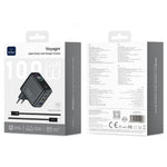 WIWU CHG300 100W GaN Wall Charger 3-Port Fast Charging Smart Display for Laptop Phone Tablet, EU Plug