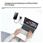 YESIDO YC122 PD 60W Fast Charger USB-A + USB-C Dual Port Digital Display Power Adapter, EU Plug