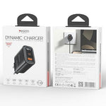 YESIDO YC122 PD 60W Fast Charger USB-A + USB-C Dual Port Digital Display Power Adapter, EU Plug