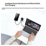 YESIDO YC165 PD 60W Fast Charger USB-A + USB-C Dual Port Digital Display Power Adapter, UK Plug