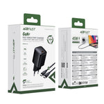 ACEFAST A119 PD 45W Mini GaN USB-C hurtigoplader sæt med 1,2 m USB-C-kabel, EU-stik