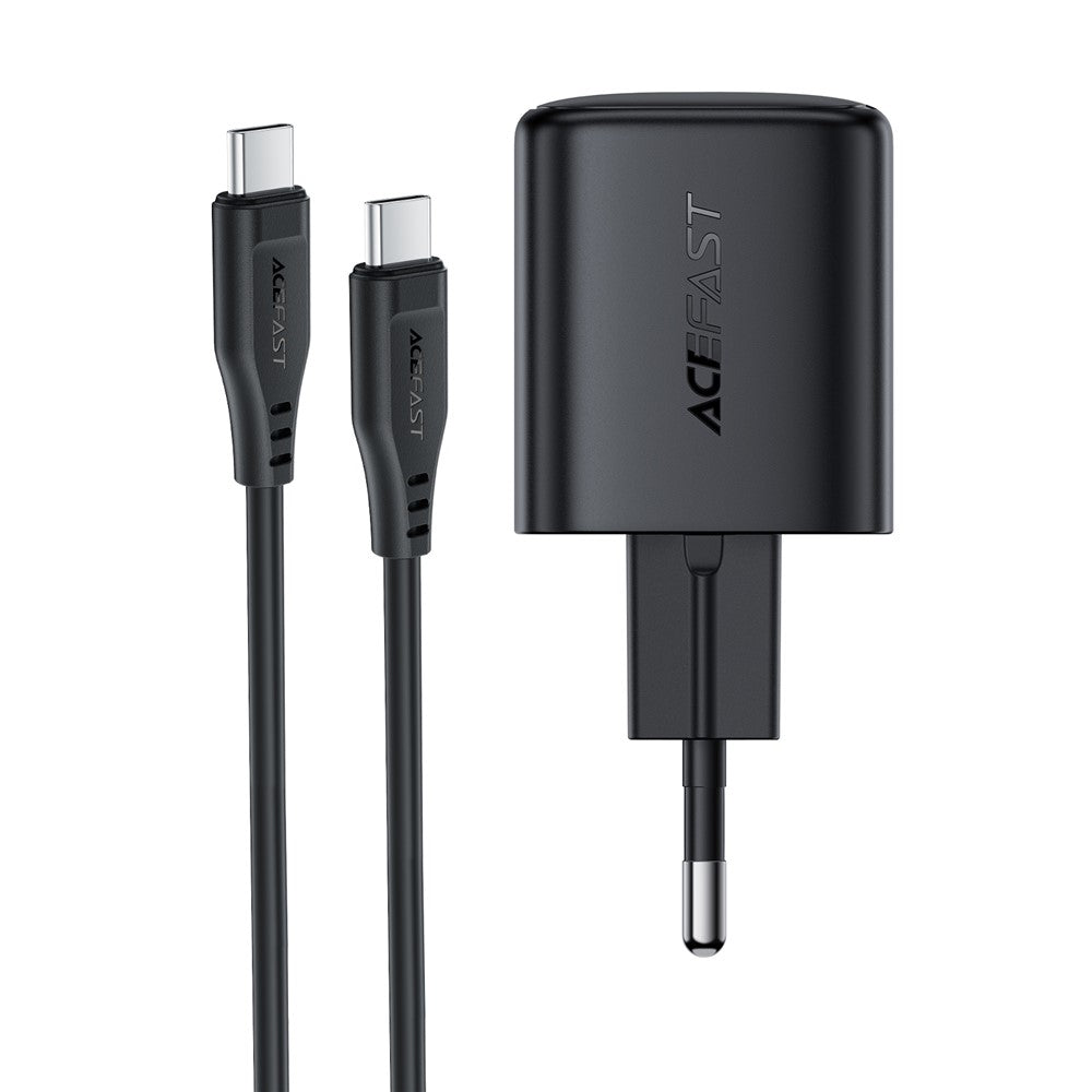 ACEFAST A119 PD 45W Mini GaN USB-C hurtigoplader sæt med 1,2 m USB-C-kabel, EU-stik