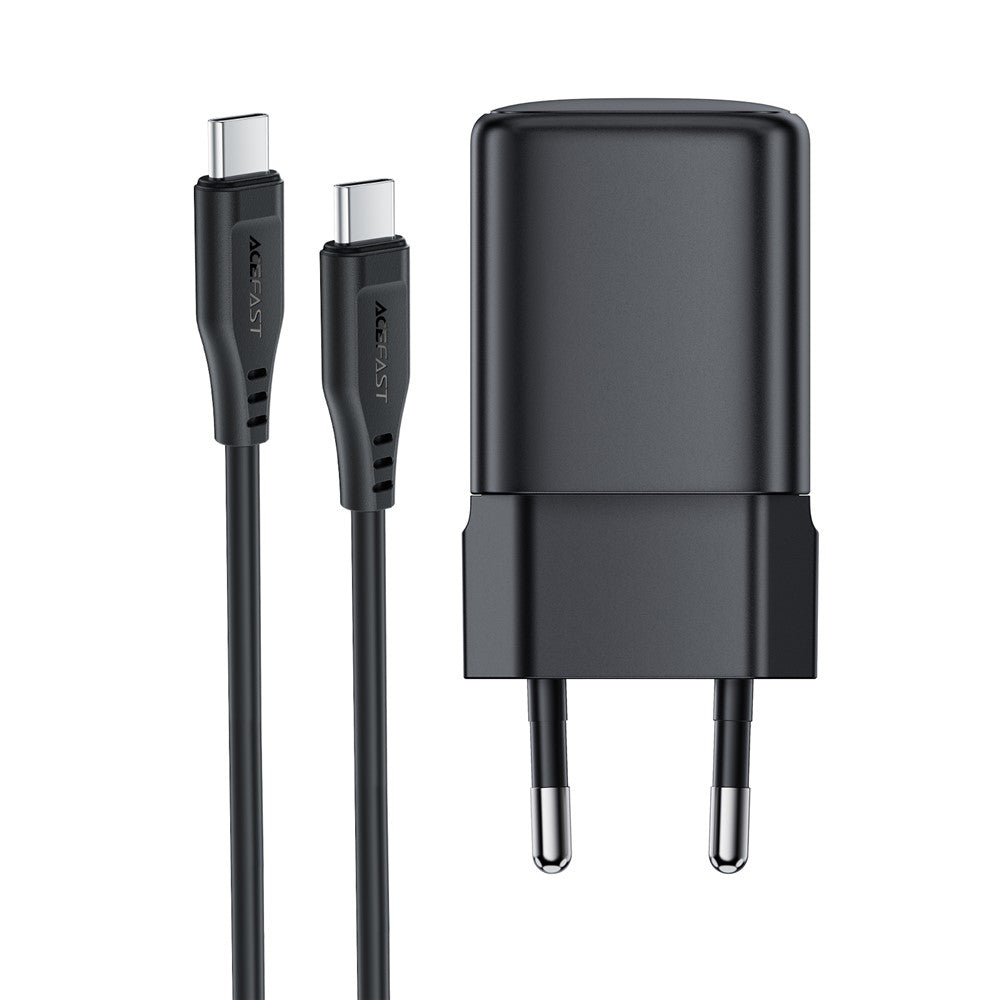 ACEFAST A119 PD 45W Mini GaN USB-C hurtigoplader sæt med 1,2 m USB-C-kabel, EU-stik
