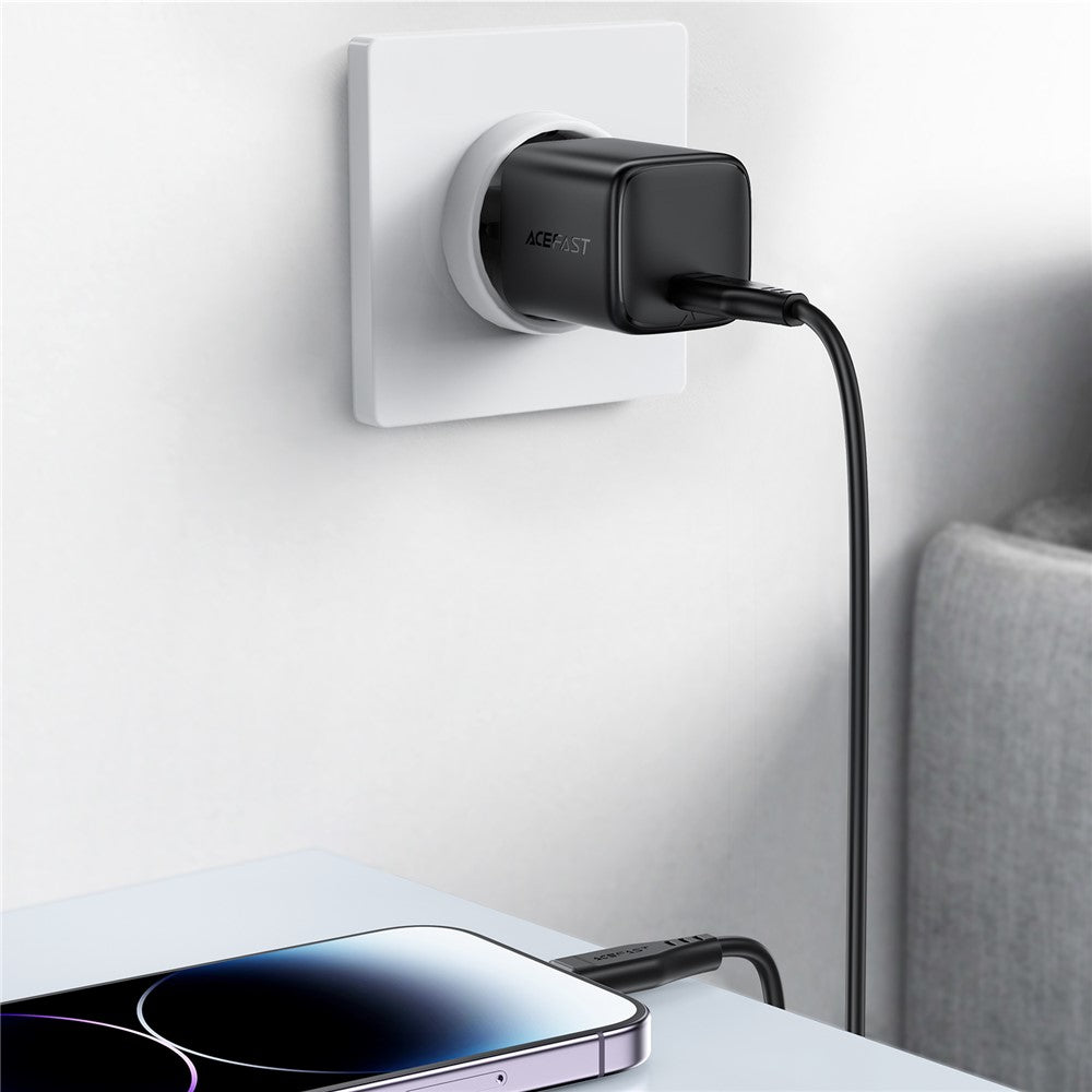 ACEFAST A119 PD 45W Mini GaN USB-C Fast Charger Set with 1.2m USB-C Cable, EU Plug