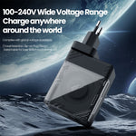 NILLKIN Icecore 65W GaN Fast Wall Charger with Retractable USB-C Cable for Travel, EU Plug