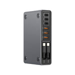8-Port GaN Desktop Charger 140W Fast Charging Station with Dual Retractable Type-C Cables