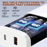 D-POWER 8266 PD 20W Fast Charging Power Adapter USB + Type-C Dual Port Wall Charger, EU Plug