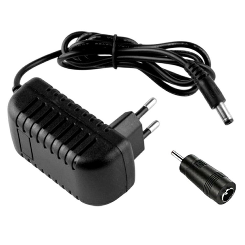 12V 2A AC / DC Power Adapter, 5.5x2.5mm + 4.0x1.7mm Interchangeable DC Plugs, 2-Plug Set