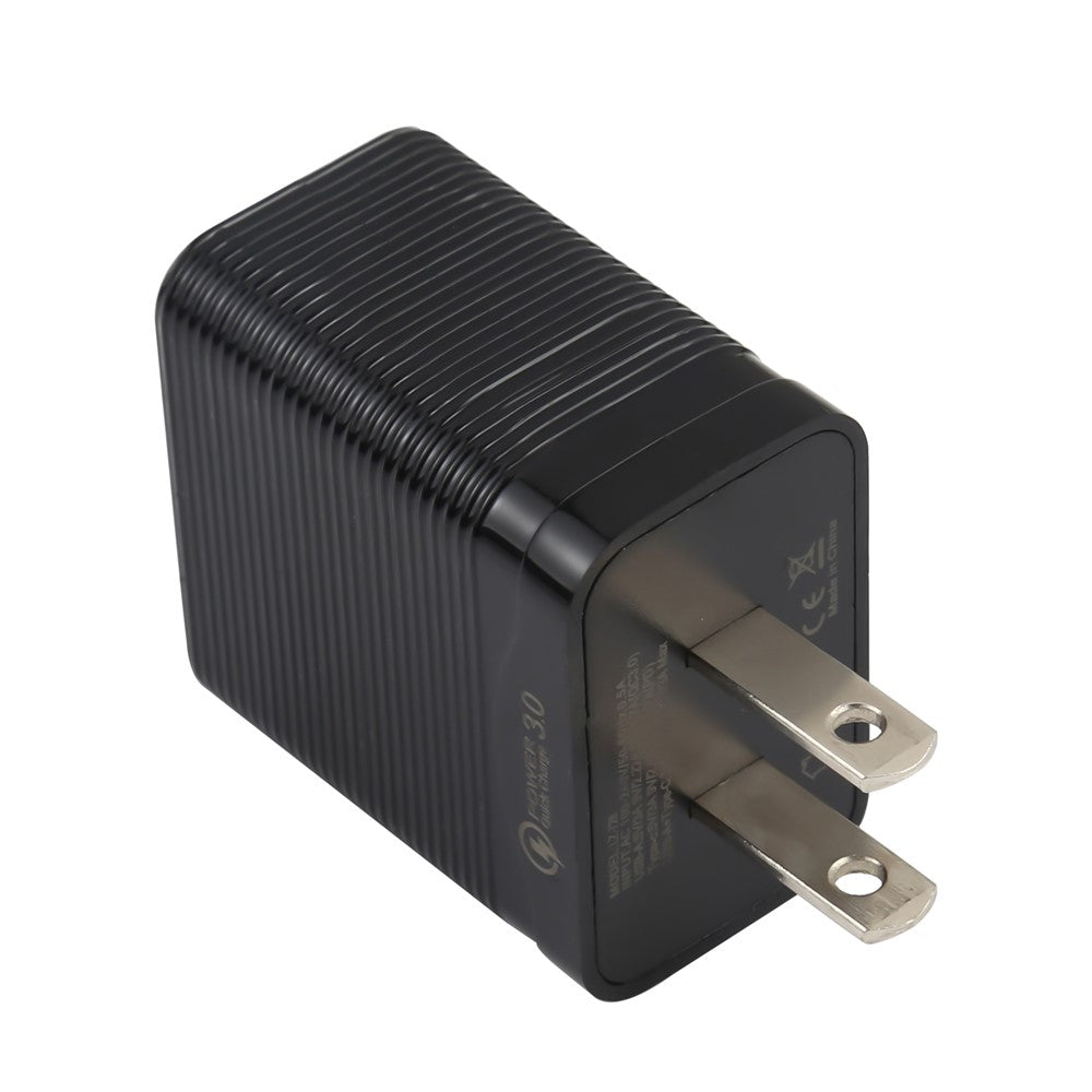 LZ-728 QC 3.0 USB+PD 20W Type-C Travel Wall Charger Fast Charging Phone Adapter for Xiaomi iPhone
