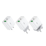 WEKOME WP-U53 20W PD Fast Charging Wall Charger USB-A + Type-C Dual Ports Travel Power Adapter