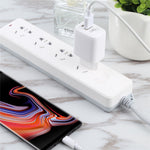 LZ-215A+C 20W QC3.0 USB + PD3.0 Type-C Dual Ports Fast Charging Travel Charger Power Adapter