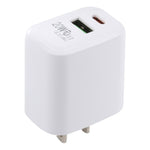 LZ-215A+C 20W QC3.0 USB + PD3.0 Type-C Dual Ports Fast Charging Travel Charger Power Adapter