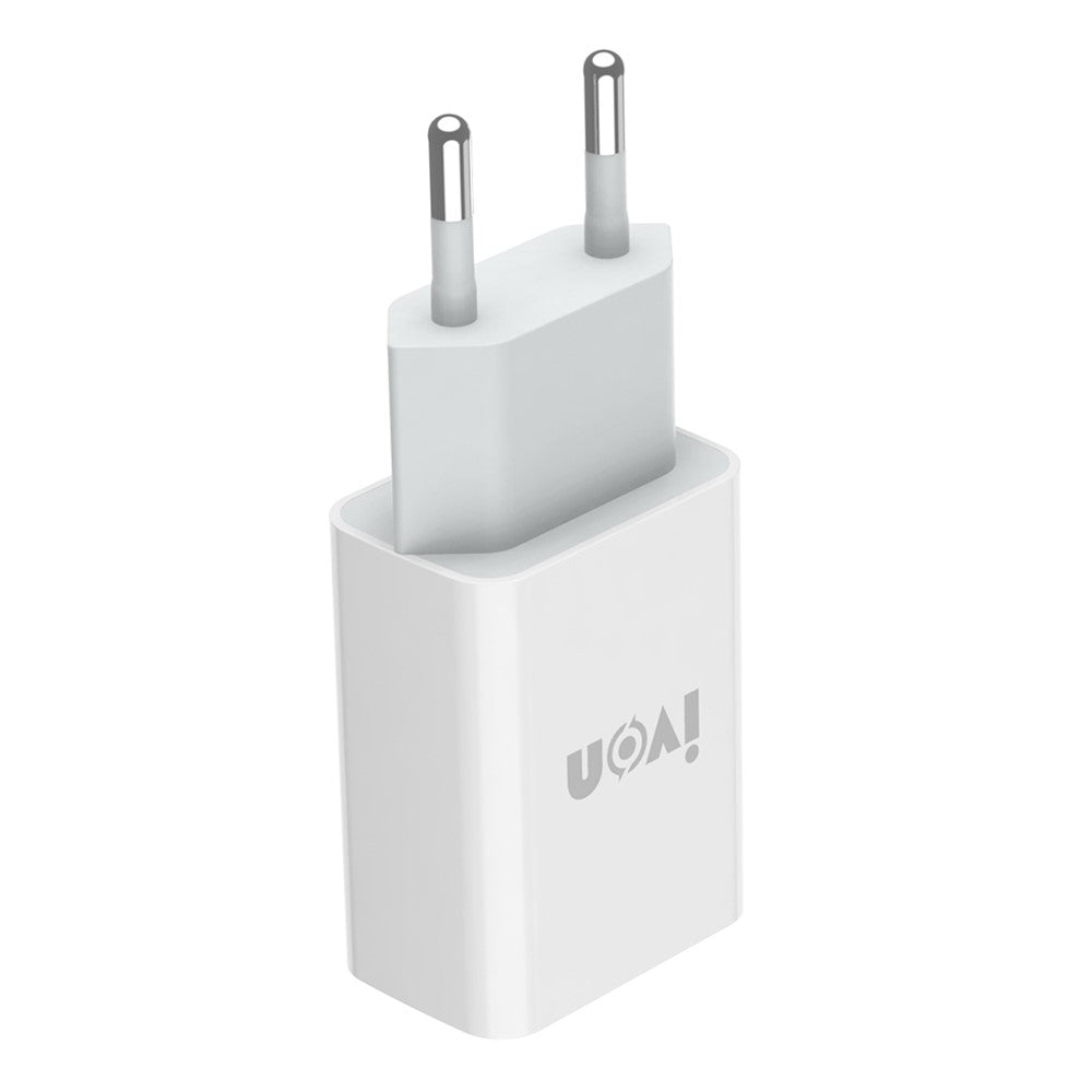 IVON AD-33 2.1A USB Charger Portable Travel Wall Adapter + 1m Type-C Data Cable