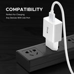 IVON AD-35 3A High Current Fast Charger Travel Power Adapter QC3.0 USB Wall Charger + 1m Micro USB Data Cable
