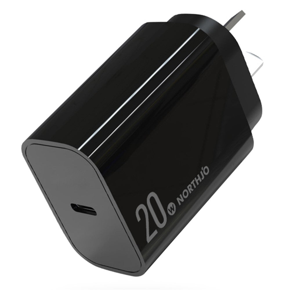 NORTHJO NOPD200601AU PD 20W Type-C Port Home Travel Wall Charger Fast Charging Power Adapter