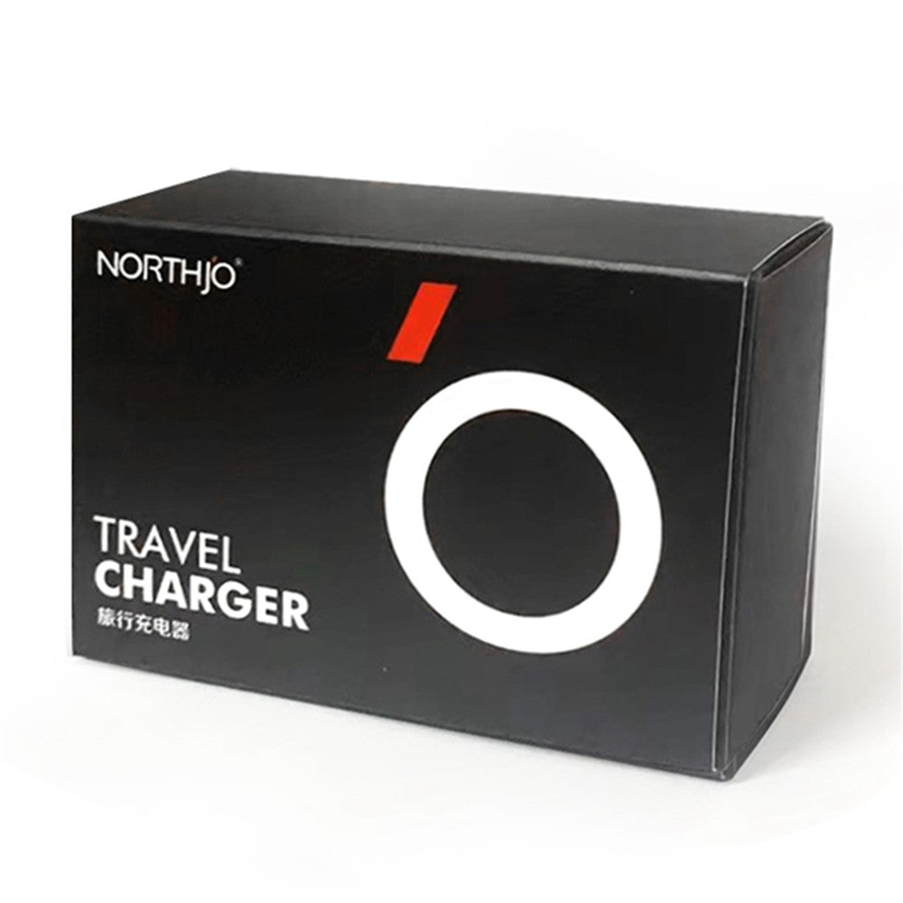 NORTHJO NOPD250602AU USB QC3.0 + Type-C PD 25W Fast Charging Adapter Dual Port Wall Charger