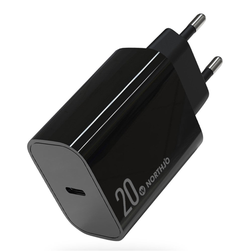 NORTHJO NOPD200601EU PD 20W USB C Enkelt Port Hurtigoplader Vægadapter