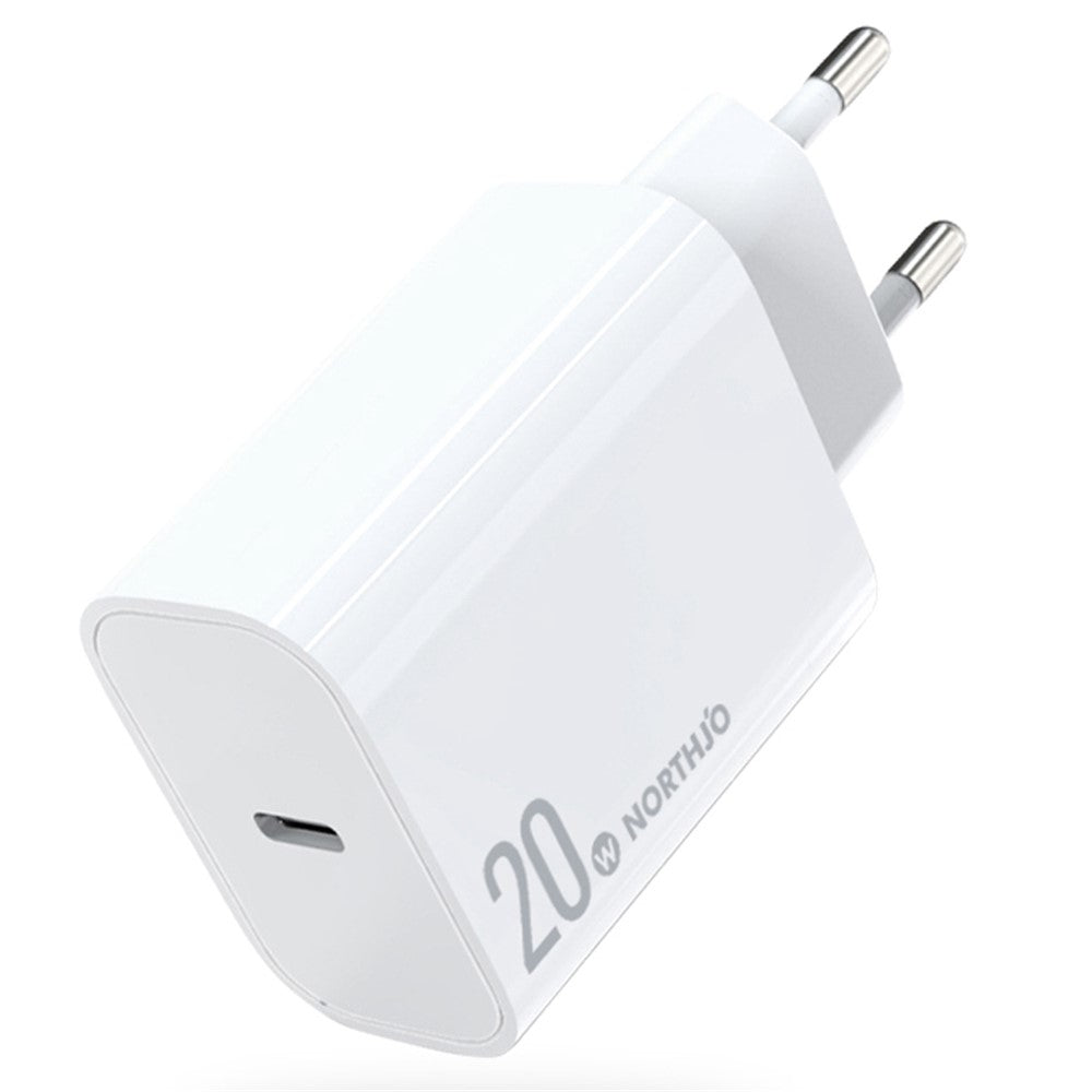 NORTHJO NOPD200601EU PD 20W USB C Enkelt Port Hurtigoplader Vægadapter