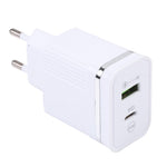 46-A2C2 20W PD + QC3.0 USB Fast Charger Type-C / USB-A Dual Port Power Adapter