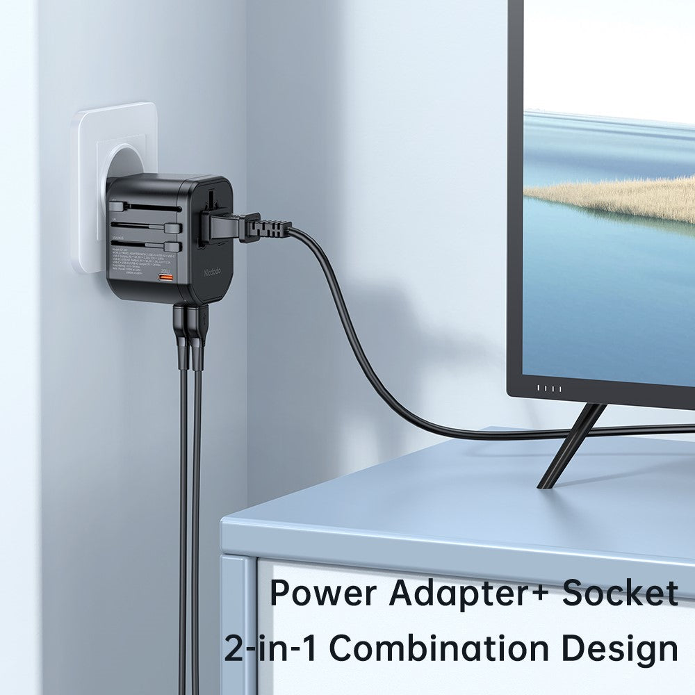MCDODO G1 Series CP-3471 20W Global Travel Power Socket Universal Conversion Adapter