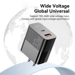ESSAGER 33W USB-A + Type-C Fast Charging Adapter GaN Dual Port Wall Charger