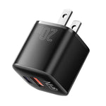 ESSAGER Buet Design 20W USB-A + Type-C GaN Vægoplader Hurtigopladningsadapter til Telefon