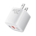 ESSAGER Curved Design 20W USB-A + Type-C GaN Wall Charger Phone Fast Charging Adapter