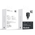 MCDODO CH-415 33W GaN USB+Type-C EU Stik Vægoplader Brandsikker PC Telefon Tablet Strømadapter