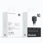 MCDODO CH-377-MDD EU-stik 20W GaN enkelt Type-C PD vægoplader brandsikker PC strømadapter