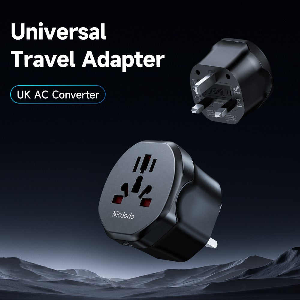 MCDODO CP-45 C1 Series Universal Travel Adapter 8-hole to UK / EU / US Plug Converter