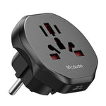 MCDODO CP-45 C1 Series Universal Travel Adapter 8-hole to UK / EU / US Plug Converter