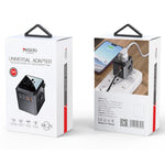 YESIDO MC24 20W Universal Adapterstik Rejsevægoplader Multifunktion Type-C+3USB-A Strømopladerkonverter