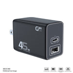 XUNDD XDCH-065 GaN Power Adapter Type-C+USB-A Dual Port 45W Fast Charging Block