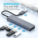 ADS-305A USB to 4 X USB3.0 Docking Station USB Hub Aluminum Alloy Adapter