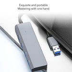 ADS-305A USB to 4 X USB3.0 Docking Station USB Hub Aluminum Alloy Adapter