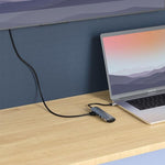 FX-2310C 5-in-1 Data Transfer Type-C Hub with 4K 60Hz HD, USB-A / USB-C and PD 140W Charging Port