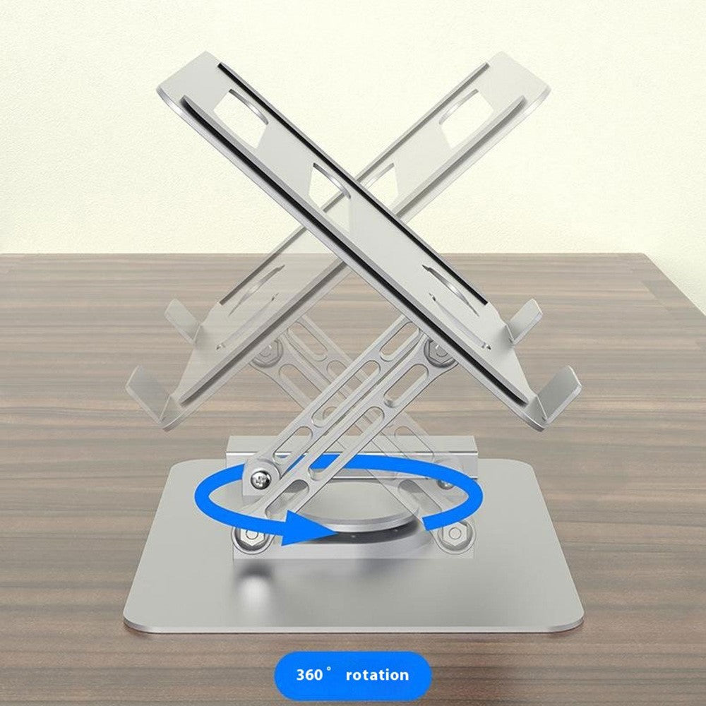FX-2238 Foldable Laptop Stand with Docking Station, 4K HD + USB-A + USB-C + RJ45 + SD / TF Reader